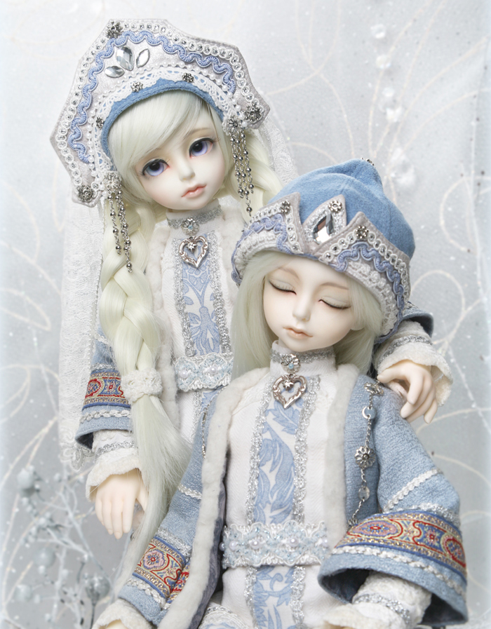 North & Iceland - Snow Maiden & Ice Lad 1/4 bjd - Click Image to Close